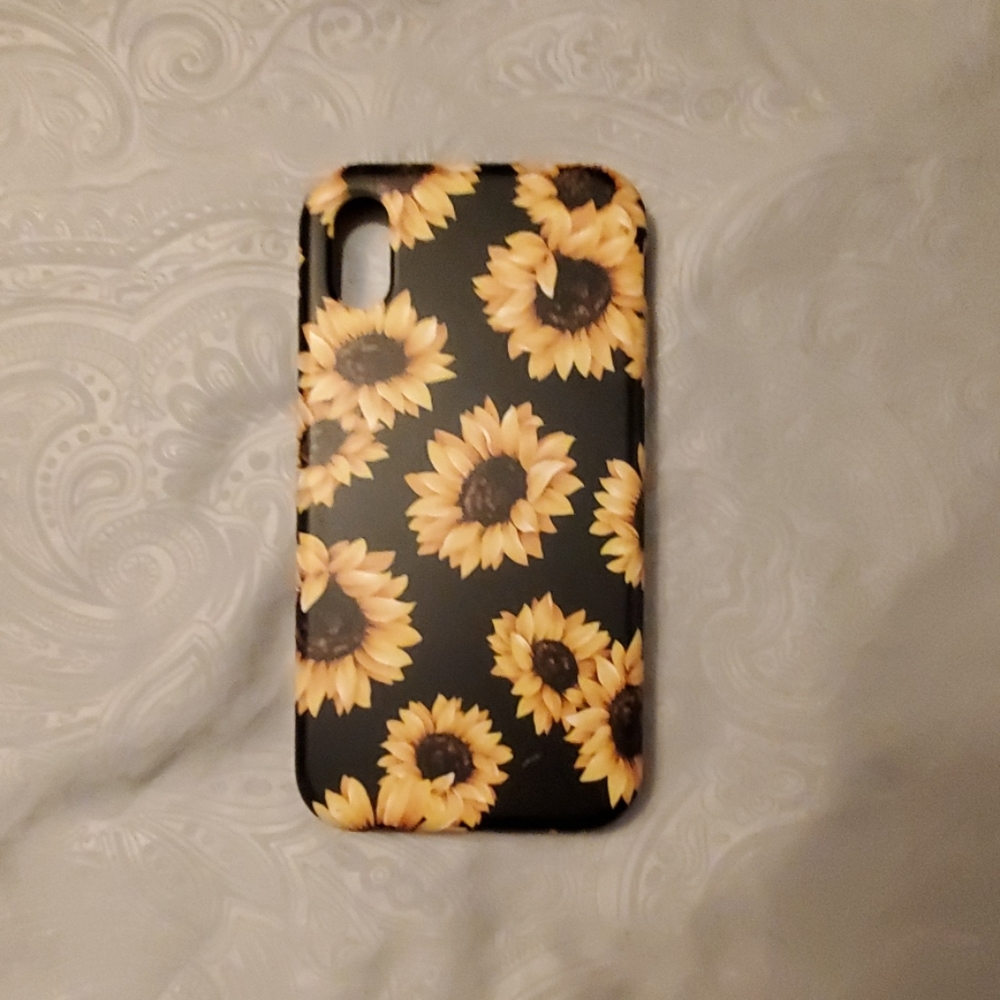 iPhone XR case sunflower
